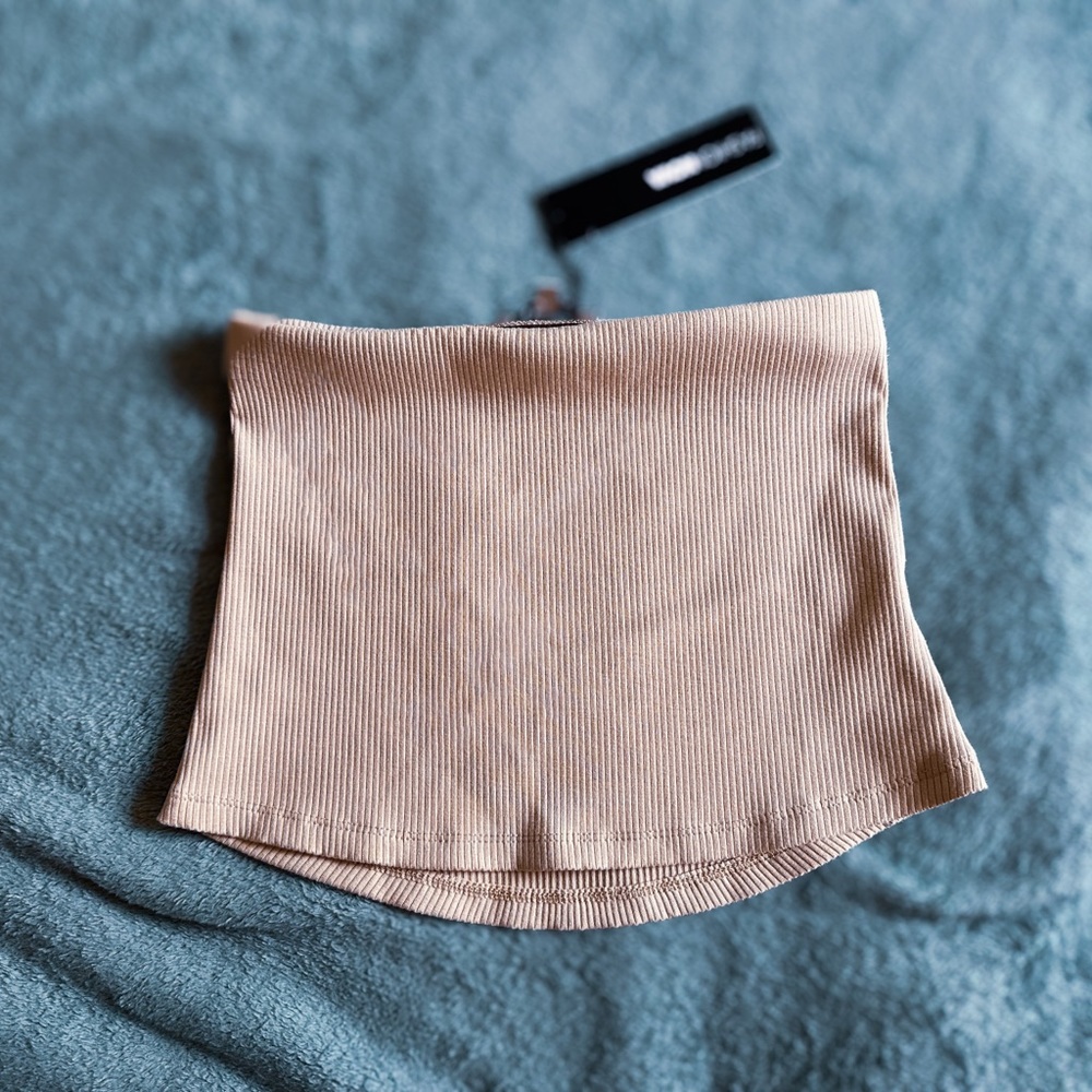 Fashion Nova 'Melinna Snatched' micro mini skirt beige XS